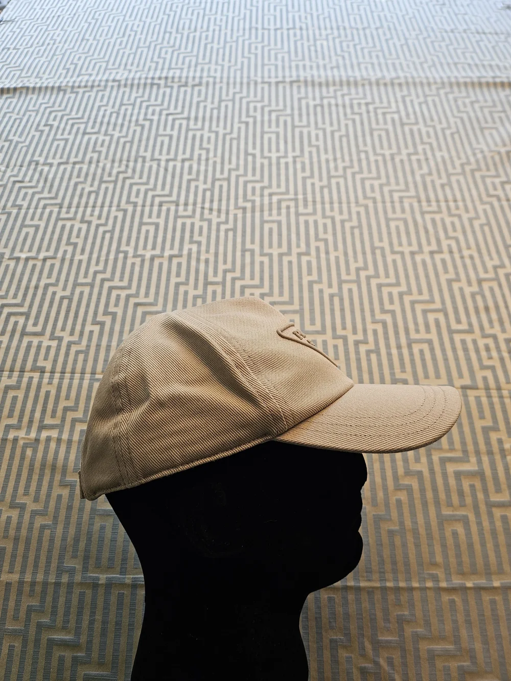 Prada Milano Beige Baseball Cap
